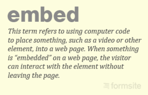 Embed definition