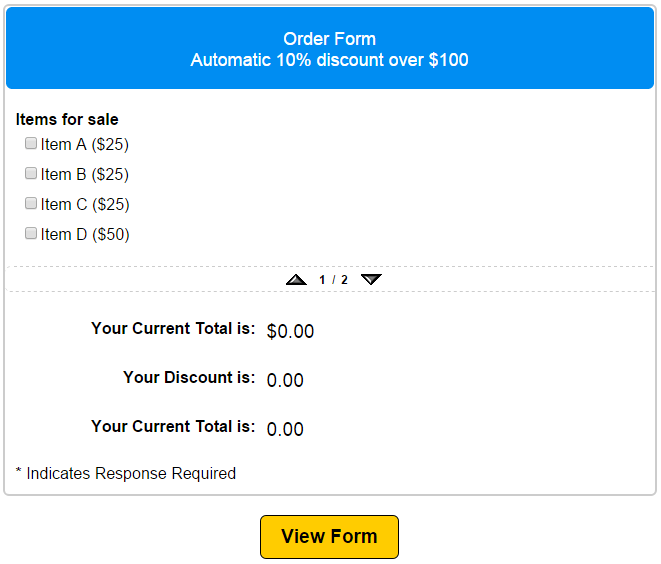 Build your discount form