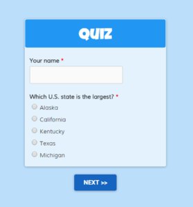 Quiz forms made easy with Formsite