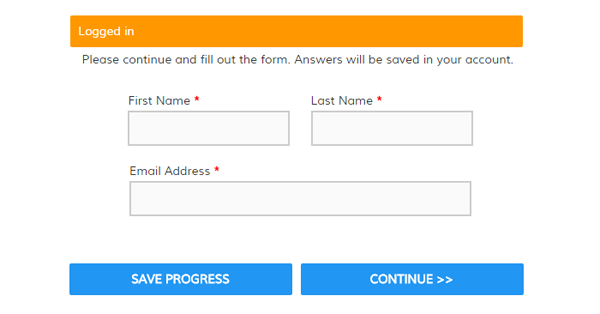 Save & Return Form