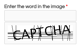 Form SPAM CAPTCHA Item