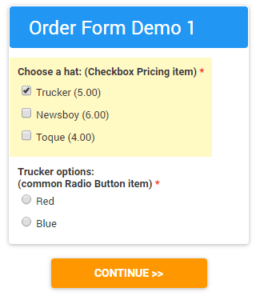 Order Forms Demo 1