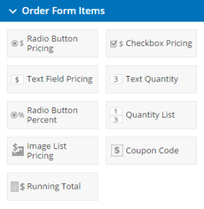 Order Form Items
