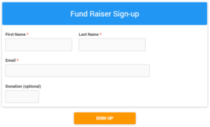 Formsite Fund Raiser form