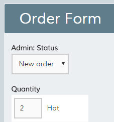 Formsite Admin edit item