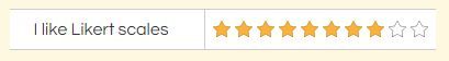 Formsite Likert Star Rating