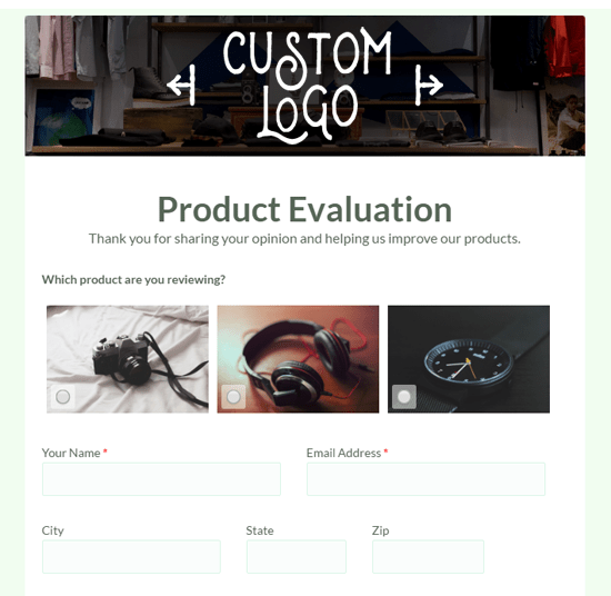 Formsite custom branding