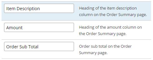 Formsite order review customization