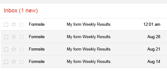 Formsite scheduled exports