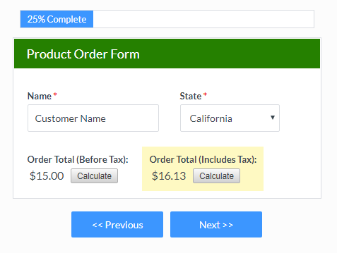 Discount Codes Feature for Online Order Forms