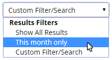 Formsite Results Table Filters