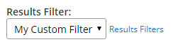 Formsite results filters selection