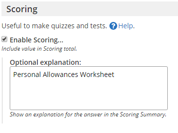 Formsite Results PDF Scoring