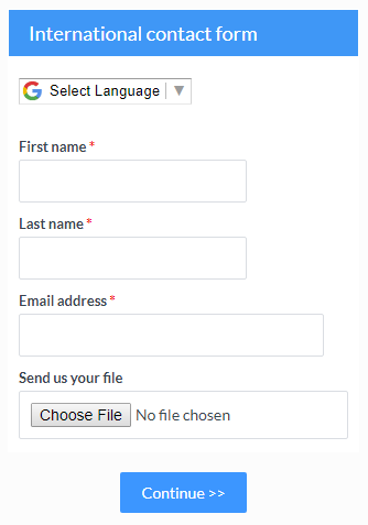 Formsite international forms