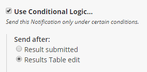 Formsite updating results conditional logic