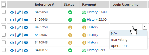 Formsite restore incomplete results username