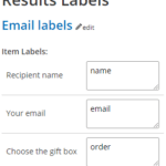 Formsite send bulk email Results Labels