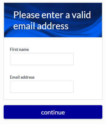 Formsite email address verification