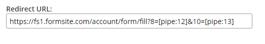 Formsite Success Page format Redirect URL