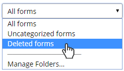 Formsite deleted forms folder