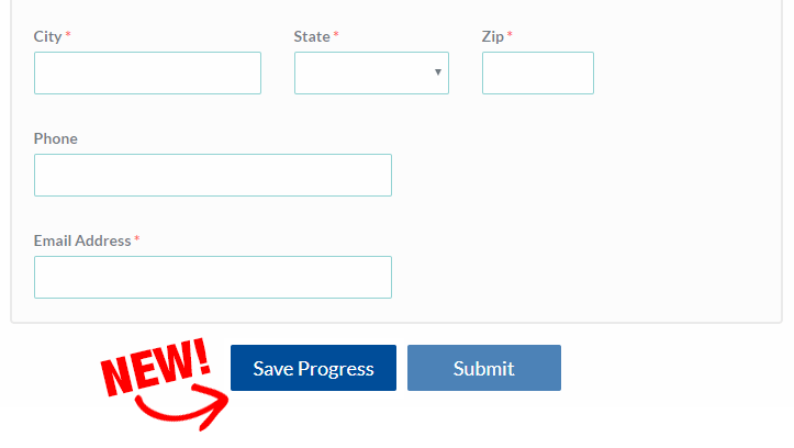 Formsite save progress