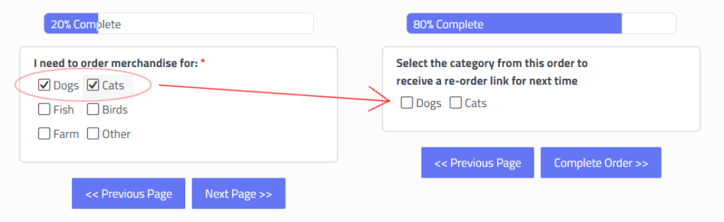 Formsite personalize forms funneling