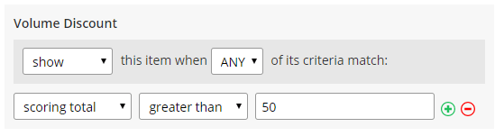 Formsite assign scores rules