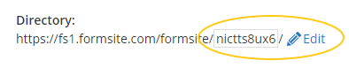 Formsite form url edit directory
