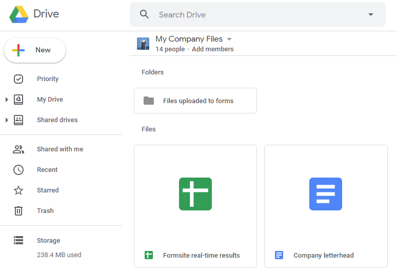 create shared drive google admin