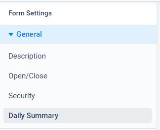 Formsite work from home daily summary