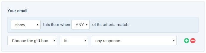 Formsite example form templates conditional logic