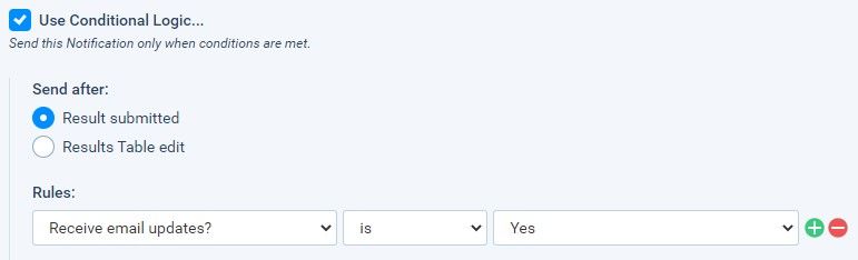 Formsite nonprofit form templates conditional logic