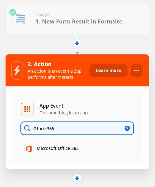 Formsite Office 365 Zap