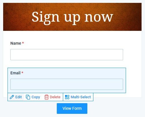 Formsite sign up form builder