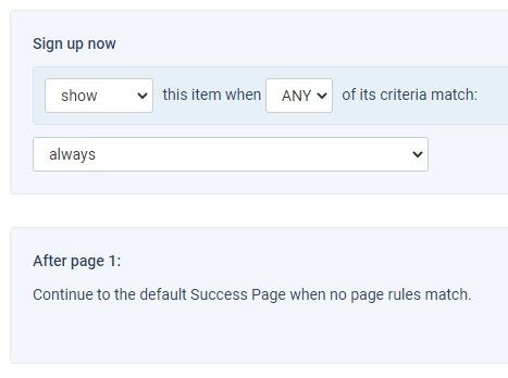 Formsite sign up form rules