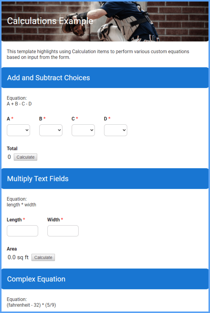 Calculations Example Forms And Templates Formsite 6106